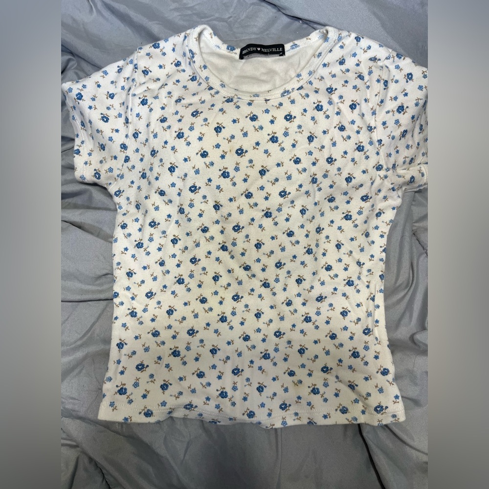 one size cropped brandy Melville tee
